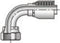 71 SERIES - 3/4 INCH HOSE X 1-3/16 INCH X 12 1-3/16 INCH X 12 ORFS FEMALE ELBOW - 90 SWIVEL - Quality Farm Supply